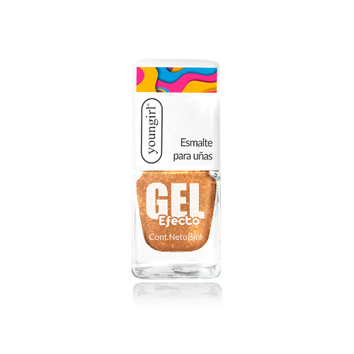 Y.G. – ESMALTE EFECTO GEL SOY BRILLANTE Nº24 (MOSTAZA GLITTER)