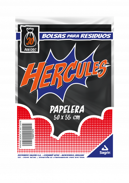 HERCULES BOLSA DE BASURA 50 x 55 cm x30 uni