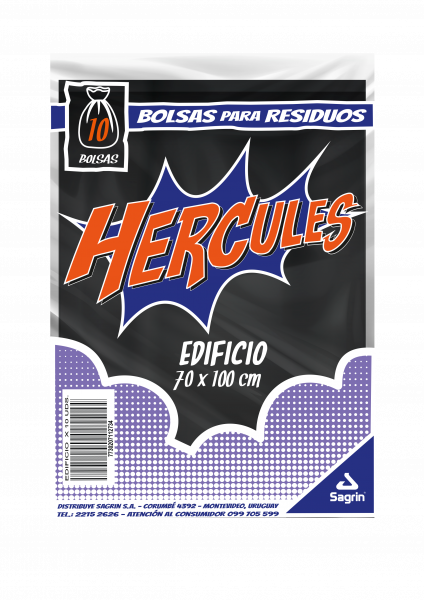 HERCULES BOLSA DE BASURA 70 x 100 cm x10 uni