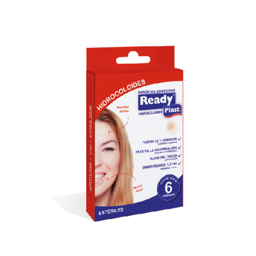 BANDITAS READYPLAST HIDROCOLOIDE P/ACNE Y HERPES BUCAL 6un