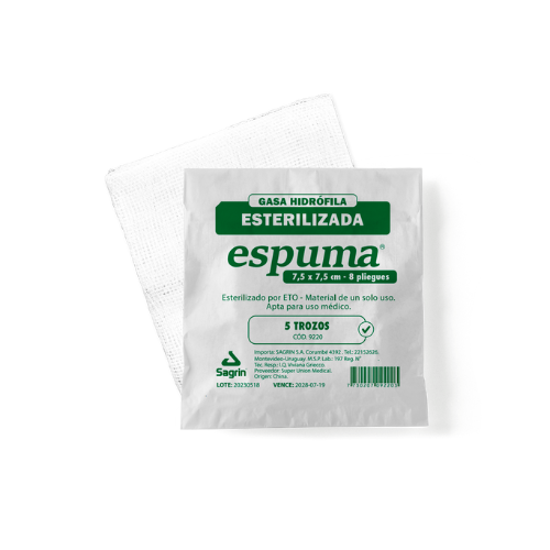 COMPRESA GASA EST.18 H 7,5×7,5 x5un
