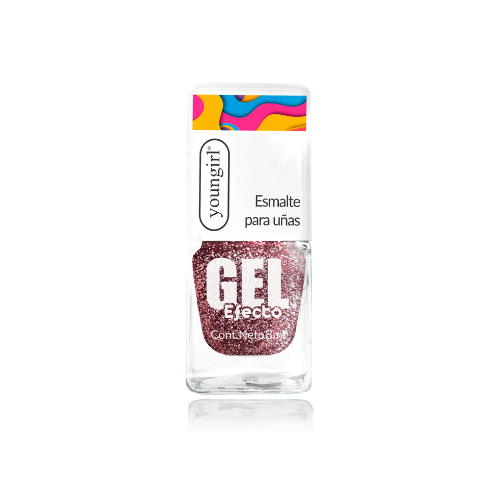 Y.G. – ESMALTE EFECTO GEL SOY ESPLÉNDIDA Nº27 (ROSA GLITTER)