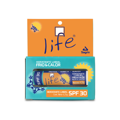 PROTECTOR LABIAL LIFE MENTA SPF 30 4.25GS CAJA