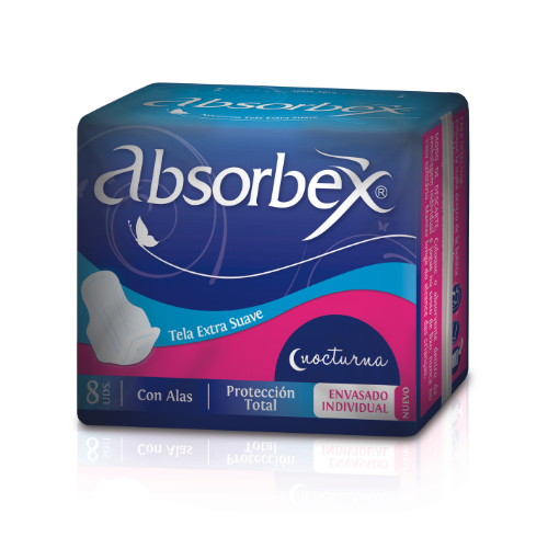 ABSORBEX Nocturna x 8 Gde.Trif Tela extrasuave