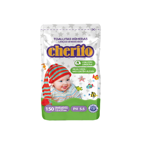 Toallas humedas Cherito x 150